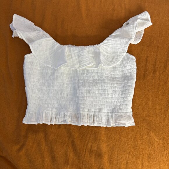 American Eagle Off the shoulder ruffle top size M - Picture 3 of 3